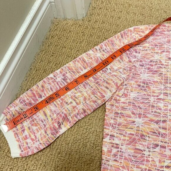 Vintage Camela Geometric Sunset Cardigan Pink - Picture 9 of 11